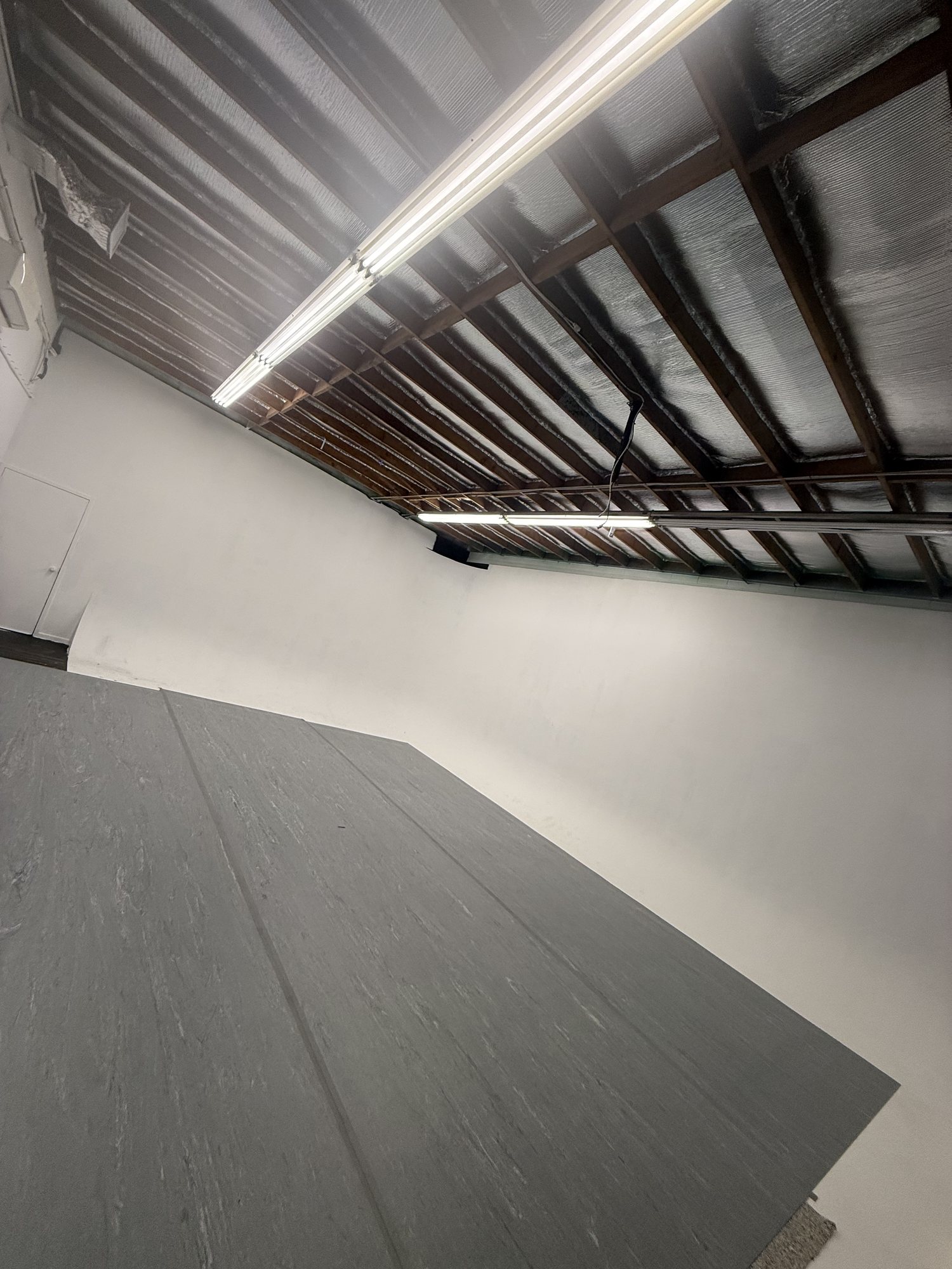 the grey dance floor running into the cyc